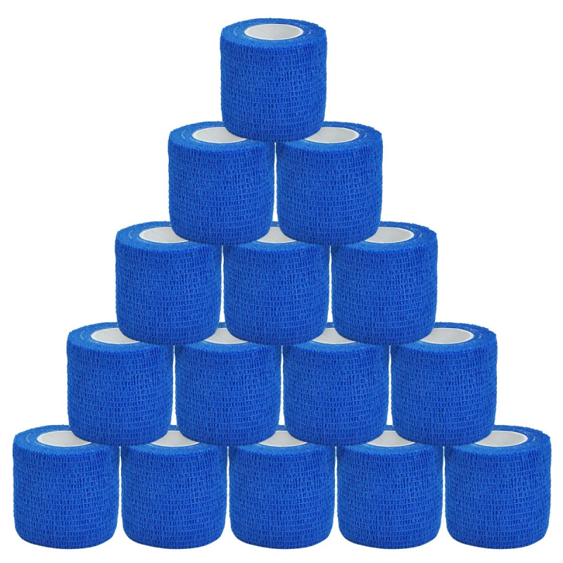 Medical Tape - 1/15pcs 4.8m 블루 스포츠 자기 접착