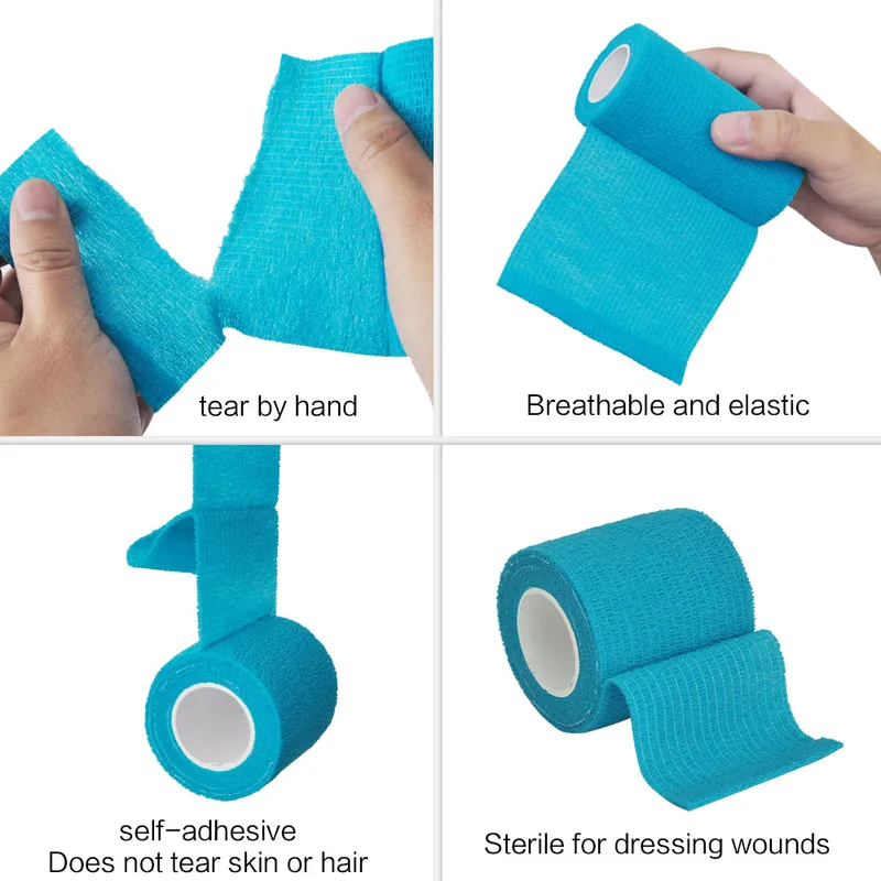 1/15pcs 4.8m 블루 스포츠 자기 접착 성 탄력 - Medical Tape 리뷰 및 가격