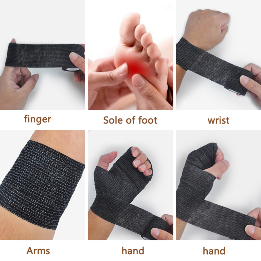 6pcs/12pcs/24pcs 5cm * 4.5m 검은 - Medical Tape 리뷰 및 가격