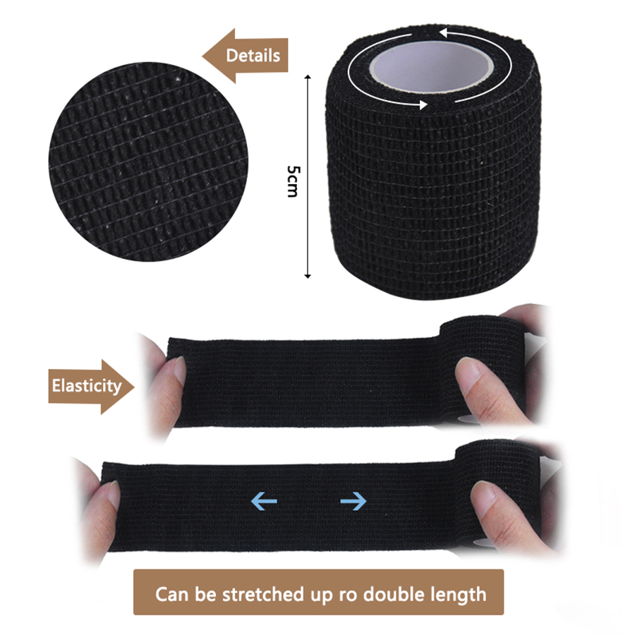 6pcs/12pcs/24pcs 5cm * 4.5m 검은 - Medical Tape 리뷰 및 가격