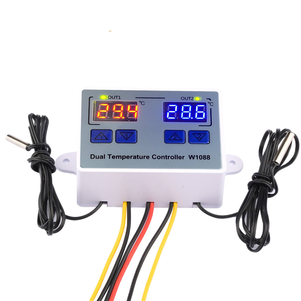 W1088 듀얼 LED 디지털 온도 센서 미터 컨트롤러 - Lab Incubator 리뷰 및 가격