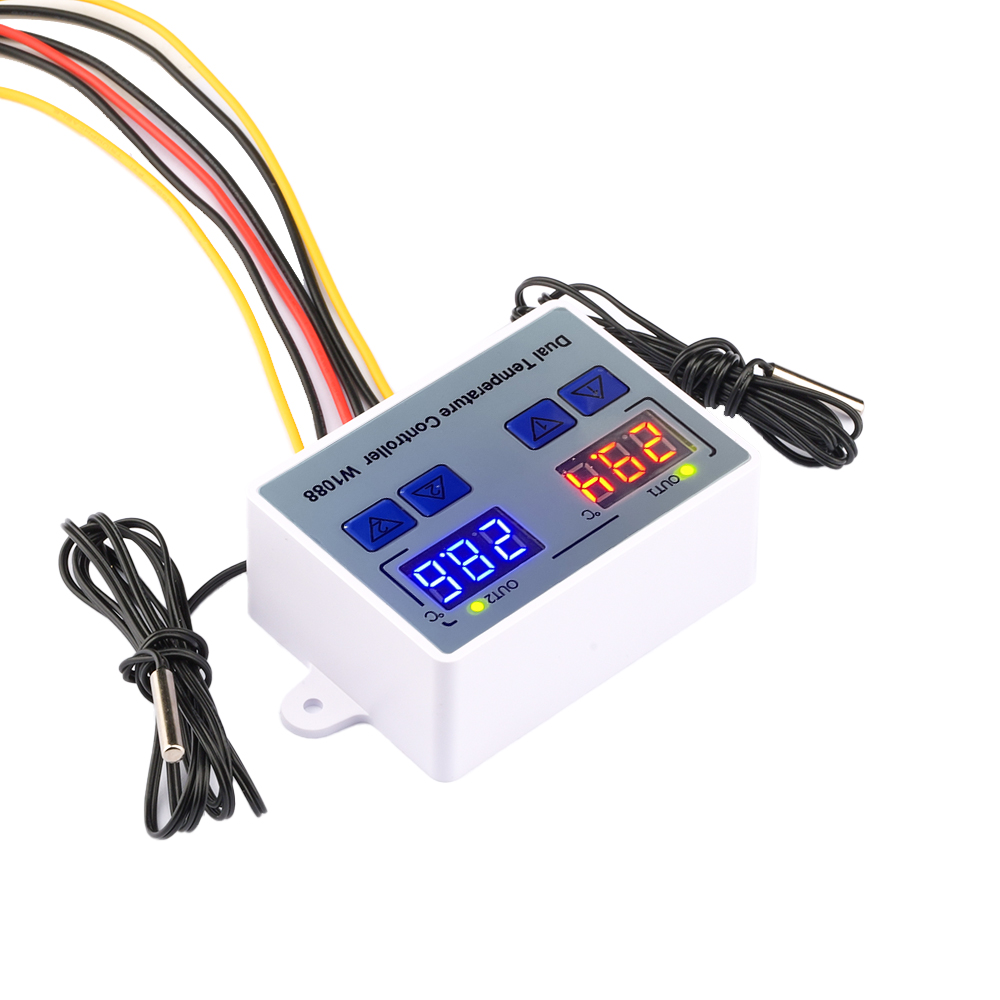 W1088 듀얼 LED 디지털 온도 센서 미터 컨트롤러 - Lab Incubator 리뷰 및 가격