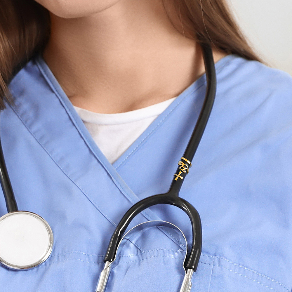 사용자 정의 의료 크로스 청진기 이름 태그 스테인레스  - Stethoscope 리뷰 및 가격