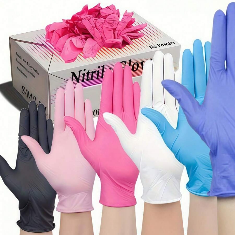 100PCS 일회용 니트릴 장갑 라텍스 프리 청소 장갑 - Medical Gloves 리뷰 및 가격