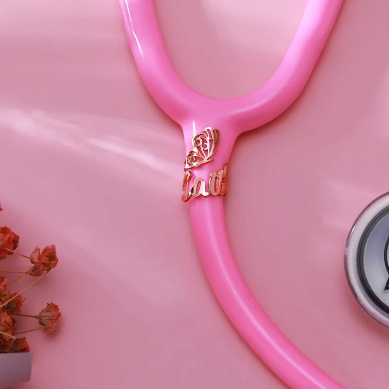 개인 맞춤 이름 청진기 참 장식 나비 청진기 ID 태그 - Stethoscope 리뷰 및 가격